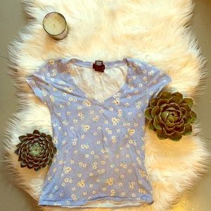 Cute purple flower shirt